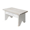 Addie Joy Step Up Decorative Wooden Stool - Grey/White Wash